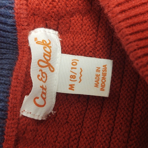*SOLD* EUC Cat & Jack Boys Red Sweater Size 8/10 - Picture 4 of 5